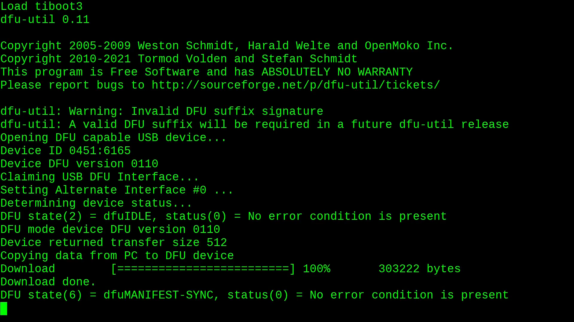 DFU Util Output /posts/from-hardware-to-linux/01-dfu-load.png